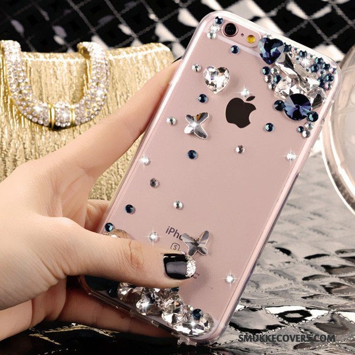 Etui Samsung Galaxy A5 2016 Strass Lyserød Trend, Cover Samsung Galaxy A5 2016 Beskyttelse Gennemsigtig Anti-fald