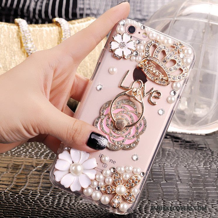 Etui Samsung Galaxy A5 2016 Strass Telefontrend, Cover Samsung Galaxy A5 2016 Silikone Anti-fald Guld