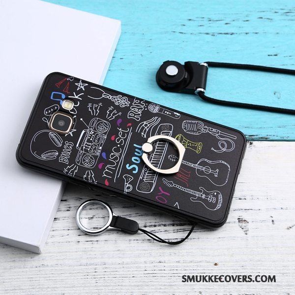 Etui Samsung Galaxy A5 2016 Tasker Ring Telefon, Cover Samsung Galaxy A5 2016 Beskyttelse Sort