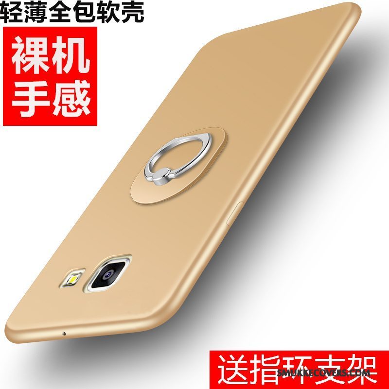 Etui Samsung Galaxy A5 2016 Tasker Telefonnubuck, Cover Samsung Galaxy A5 2016 Silikone Trend Rød
