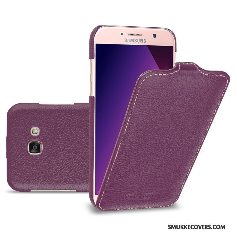 Etui Samsung Galaxy A5 2017 Læder Gul Telefon, Cover Samsung Galaxy A5 2017 Folio