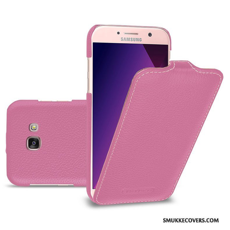 Etui Samsung Galaxy A5 2017 Læder Gul Telefon, Cover Samsung Galaxy A5 2017 Folio