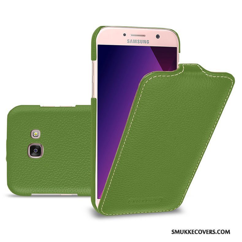 Etui Samsung Galaxy A5 2017 Læder Gul Telefon, Cover Samsung Galaxy A5 2017 Folio