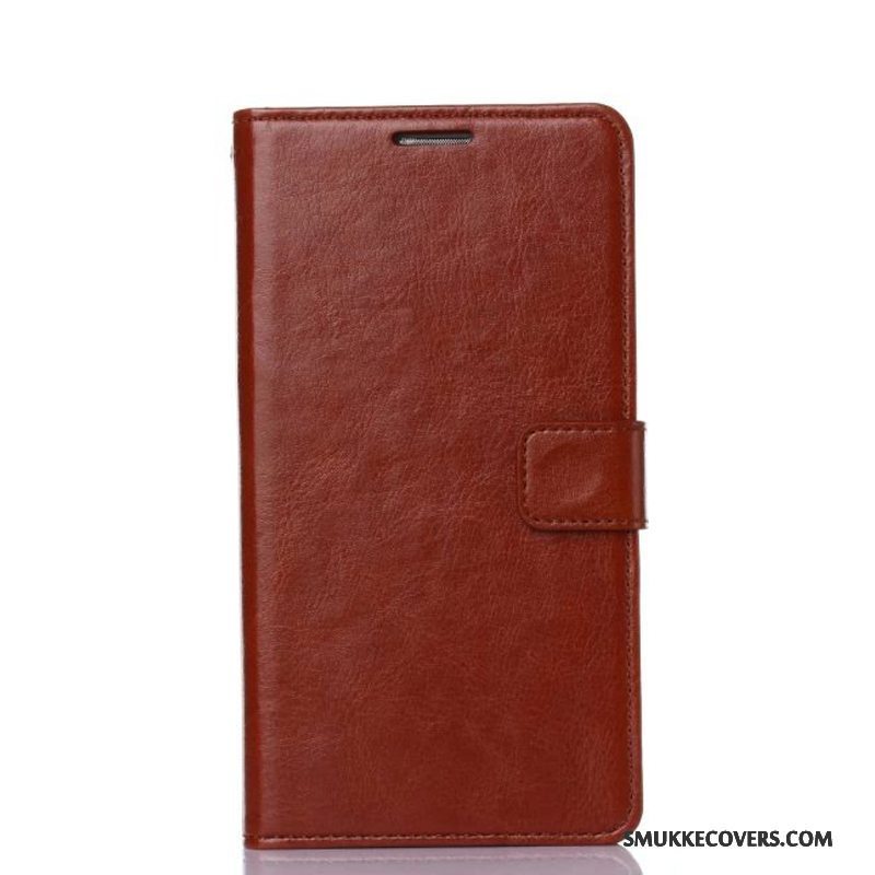 Etui Samsung Galaxy A5 2017 Læder Rød Telefon, Cover Samsung Galaxy A5 2017 Folio