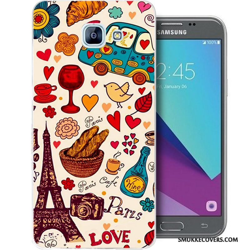 Etui Samsung Galaxy A5 2017 Tasker Telefonblå, Cover Samsung Galaxy A5 2017 Silikone Anti-fald