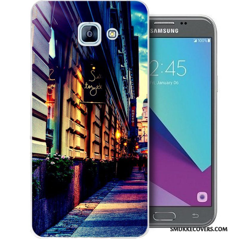 Etui Samsung Galaxy A5 2017 Tasker Telefonblå, Cover Samsung Galaxy A5 2017 Silikone Anti-fald