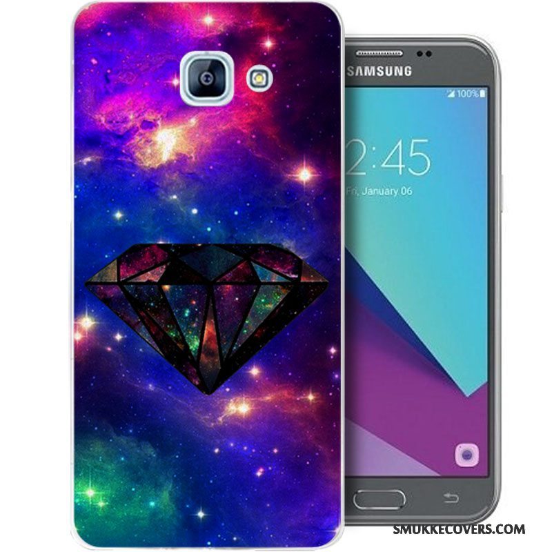 Etui Samsung Galaxy A5 2017 Tasker Telefonblå, Cover Samsung Galaxy A5 2017 Silikone Anti-fald