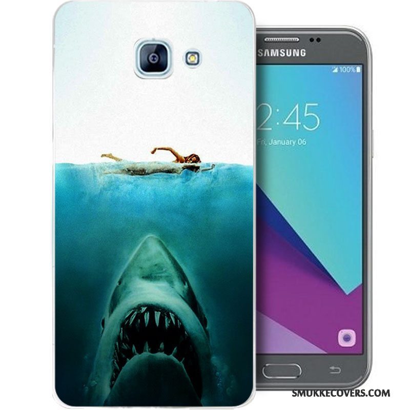 Etui Samsung Galaxy A5 2017 Tasker Telefonblå, Cover Samsung Galaxy A5 2017 Silikone Anti-fald