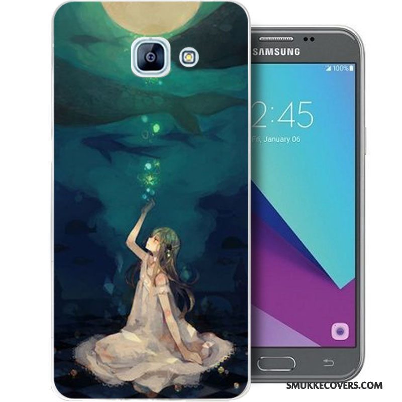 Etui Samsung Galaxy A5 2017 Tasker Telefonblå, Cover Samsung Galaxy A5 2017 Silikone Anti-fald