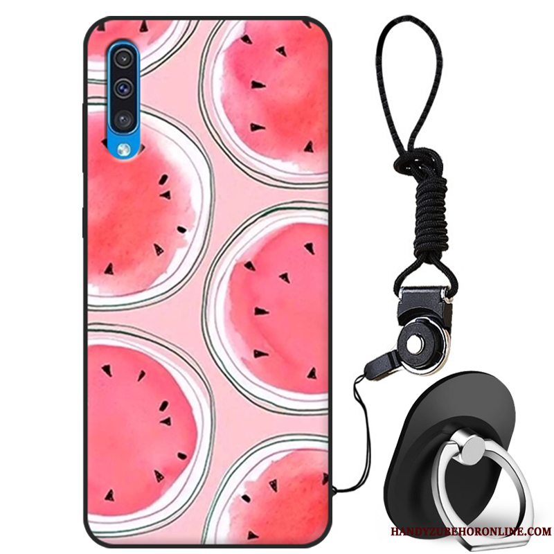 Etui Samsung Galaxy A50 Beskyttelse Anti-fald Mørkeblå, Cover Samsung Galaxy A50 Silikone Af Personlighed Trendy