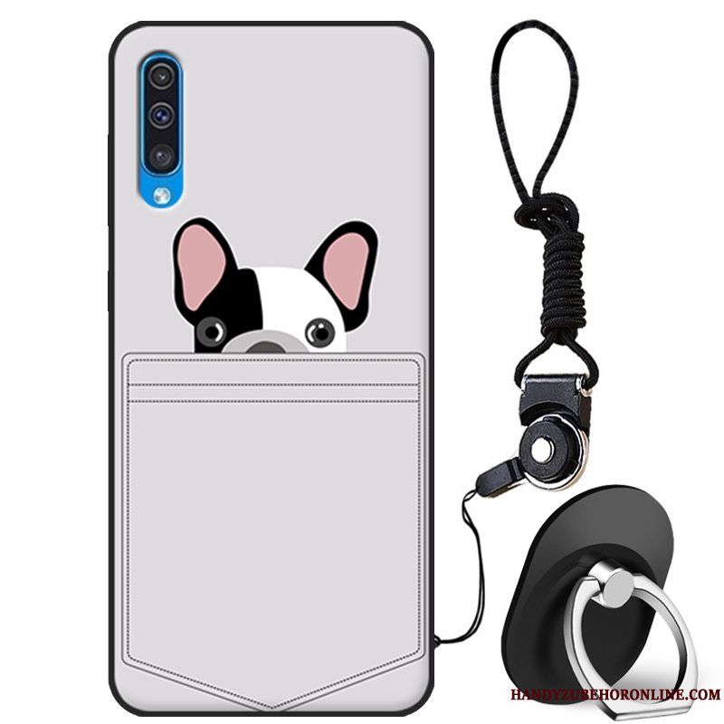 Etui Samsung Galaxy A50 Beskyttelse Anti-fald Mørkeblå, Cover Samsung Galaxy A50 Silikone Af Personlighed Trendy