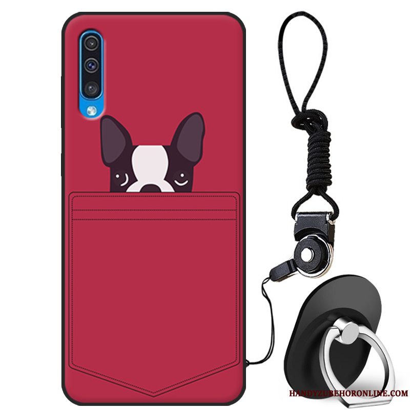 Etui Samsung Galaxy A50 Beskyttelse Anti-fald Mørkeblå, Cover Samsung Galaxy A50 Silikone Af Personlighed Trendy