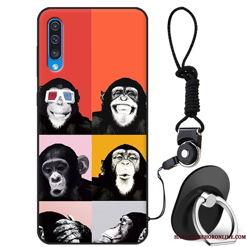 Etui Samsung Galaxy A50 Beskyttelse Anti-fald Mørkeblå, Cover Samsung Galaxy A50 Silikone Af Personlighed Trendy