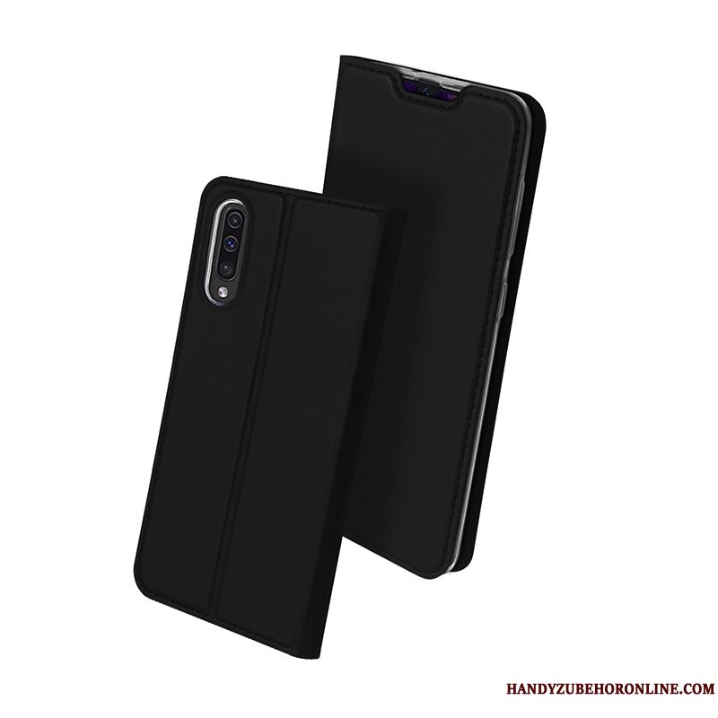 Etui Samsung Galaxy A50 Beskyttelse Blå Let Tynd, Cover Samsung Galaxy A50 Læder Kort Business