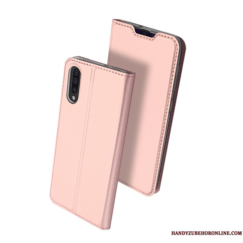 Etui Samsung Galaxy A50 Beskyttelse Blå Let Tynd, Cover Samsung Galaxy A50 Læder Kort Business