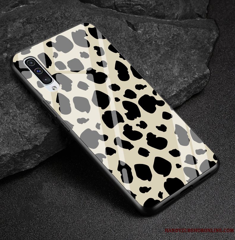 Etui Samsung Galaxy A50 Blød Anti-fald Trendy, Cover Samsung Galaxy A50 Silikone Telefonglas