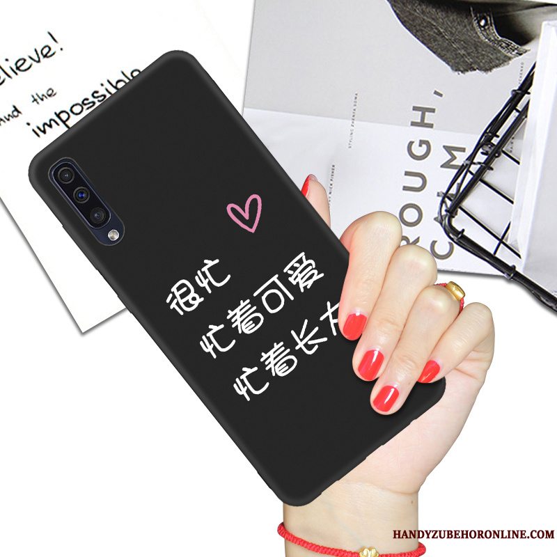 Etui Samsung Galaxy A50 Blød Elskeren Sort, Cover Samsung Galaxy A50 Silikone Telefon