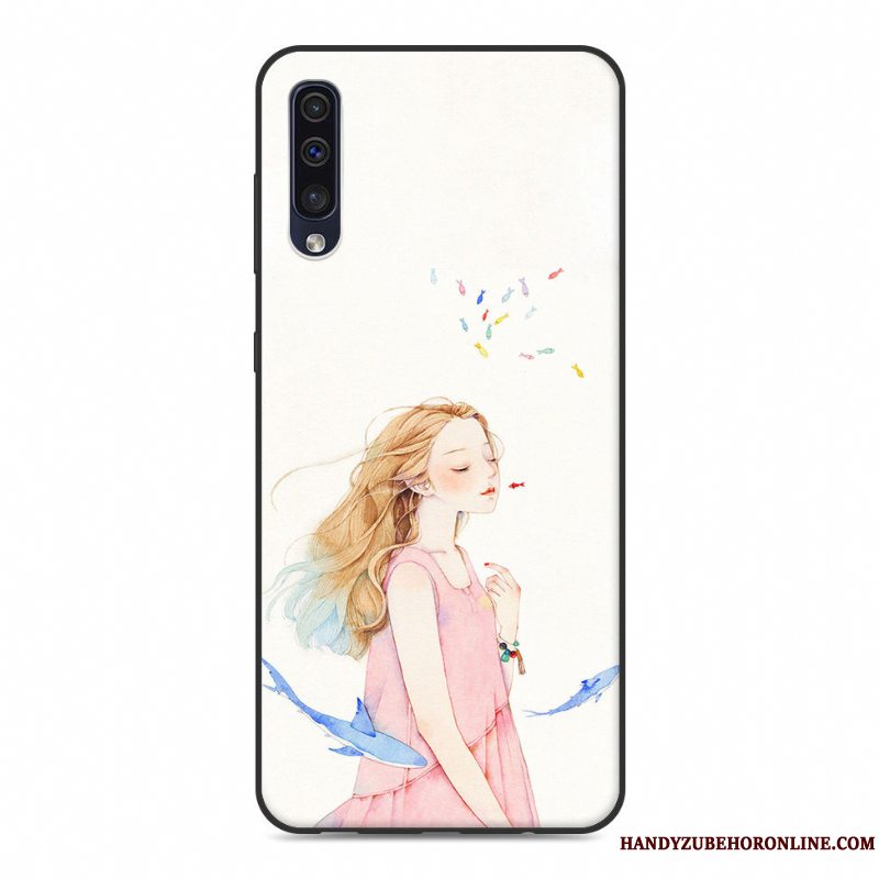 Etui Samsung Galaxy A50 Blød Frisk Af Personlighed, Cover Samsung Galaxy A50 Cartoon Telefongrøn