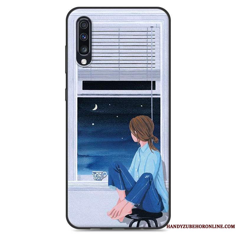 Etui Samsung Galaxy A50 Blød Frisk Af Personlighed, Cover Samsung Galaxy A50 Cartoon Telefongrøn