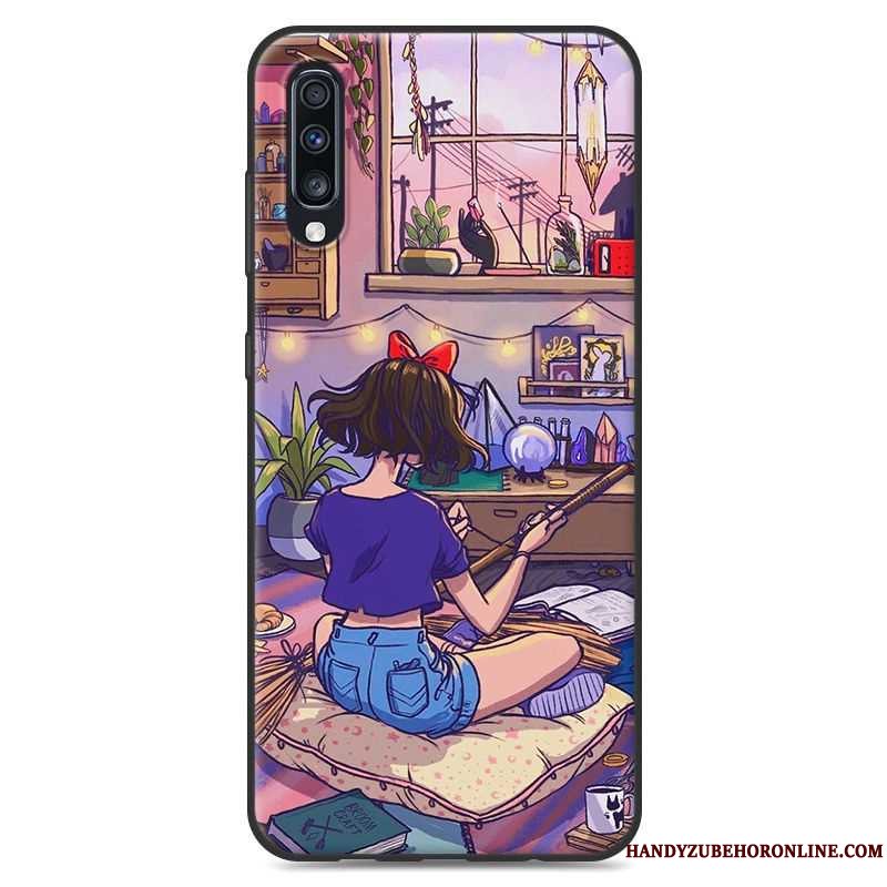 Etui Samsung Galaxy A50 Blød Frisk Af Personlighed, Cover Samsung Galaxy A50 Cartoon Telefongrøn