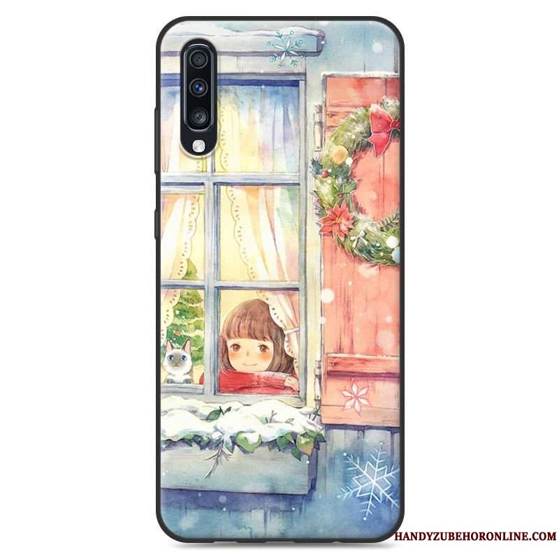 Etui Samsung Galaxy A50 Blød Frisk Af Personlighed, Cover Samsung Galaxy A50 Cartoon Telefongrøn