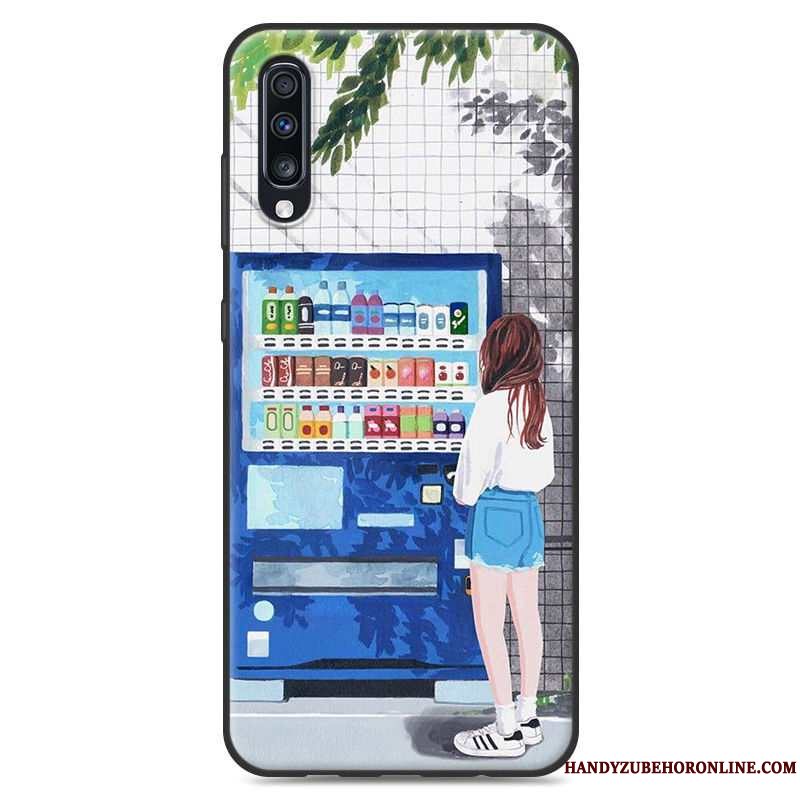 Etui Samsung Galaxy A50 Blød Frisk Af Personlighed, Cover Samsung Galaxy A50 Cartoon Telefongrøn