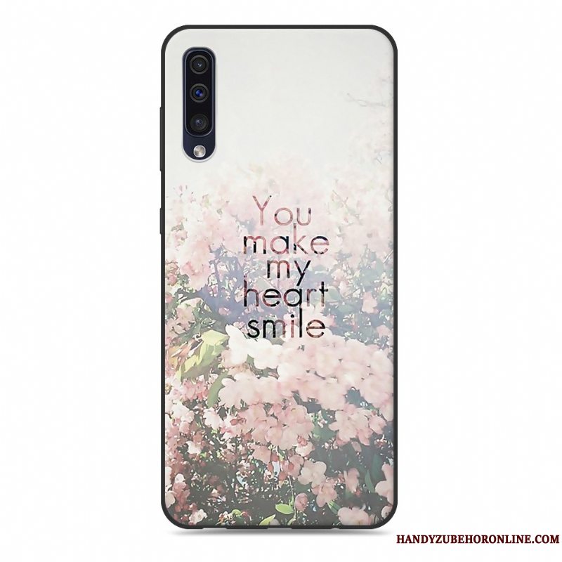 Etui Samsung Galaxy A50 Blød Telefonaf Personlighed, Cover Samsung Galaxy A50 Silikone Lyserød Trend