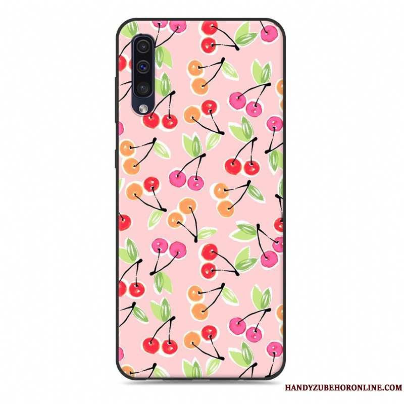 Etui Samsung Galaxy A50 Blød Telefonaf Personlighed, Cover Samsung Galaxy A50 Silikone Lyserød Trend