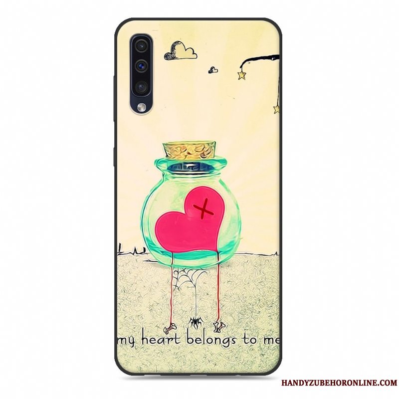 Etui Samsung Galaxy A50 Blød Telefonaf Personlighed, Cover Samsung Galaxy A50 Silikone Lyserød Trend