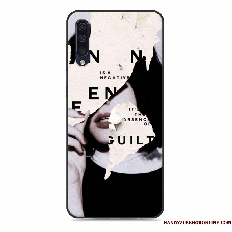 Etui Samsung Galaxy A50 Blød Telefonaf Personlighed, Cover Samsung Galaxy A50 Silikone Lyserød Trend