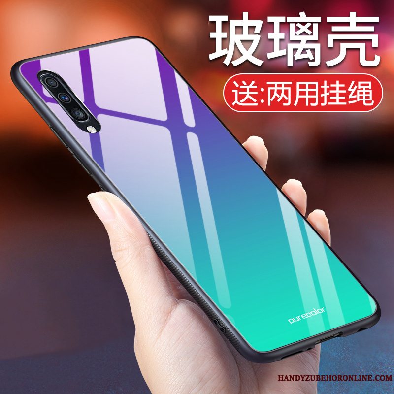 Etui Samsung Galaxy A50 Blød Telefonglas, Cover Samsung Galaxy A50 Kreativ Lilla Anti-fald