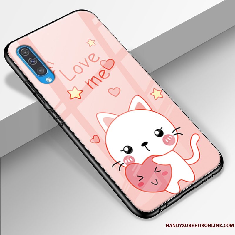 Etui Samsung Galaxy A50 Cartoon Gul Smuk, Cover Samsung Galaxy A50 Beskyttelse Glas Anti-fald