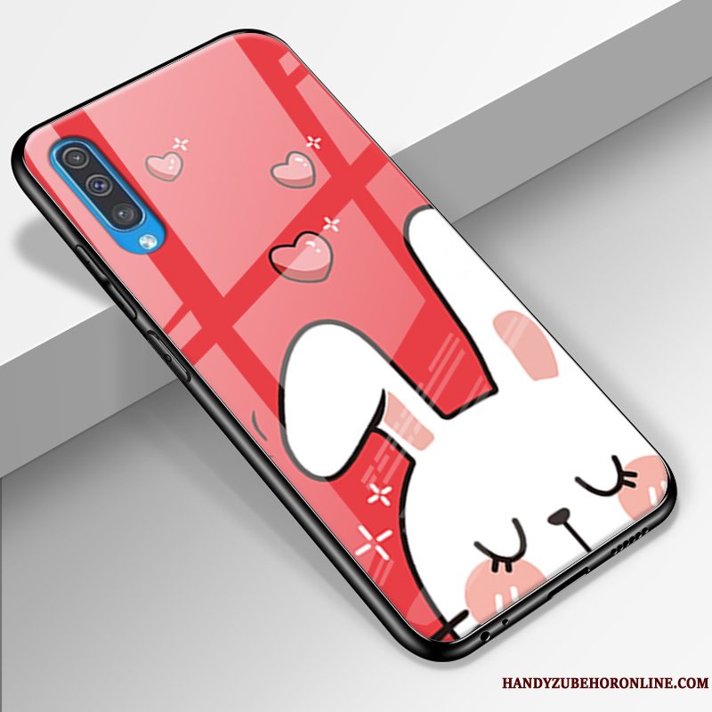 Etui Samsung Galaxy A50 Cartoon Gul Smuk, Cover Samsung Galaxy A50 Beskyttelse Glas Anti-fald