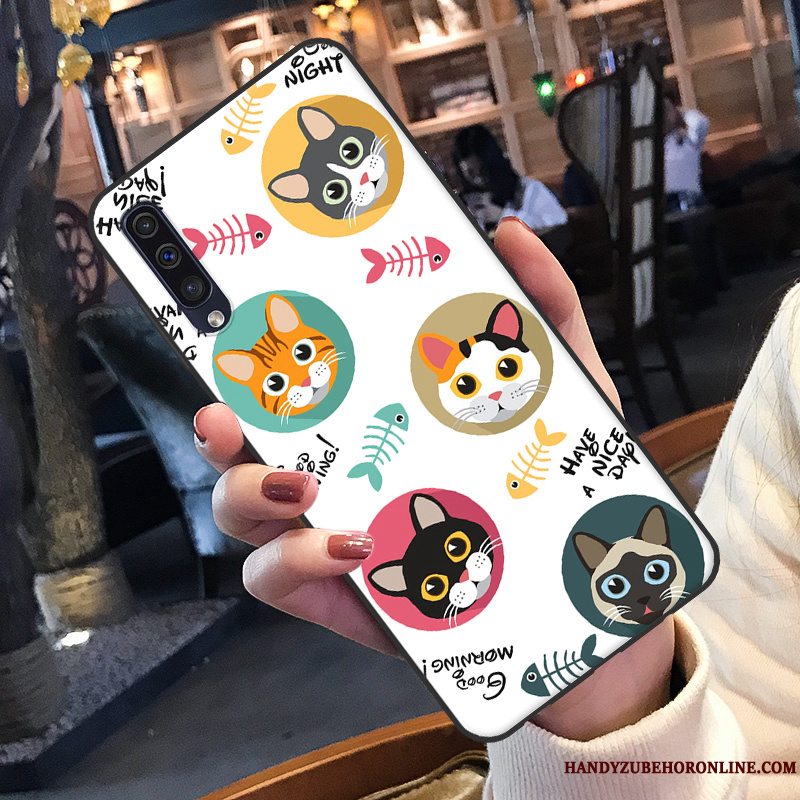 Etui Samsung Galaxy A50 Cartoon Smuk Grøn, Cover Samsung Galaxy A50 Beskyttelse Lille Sektion Telefon