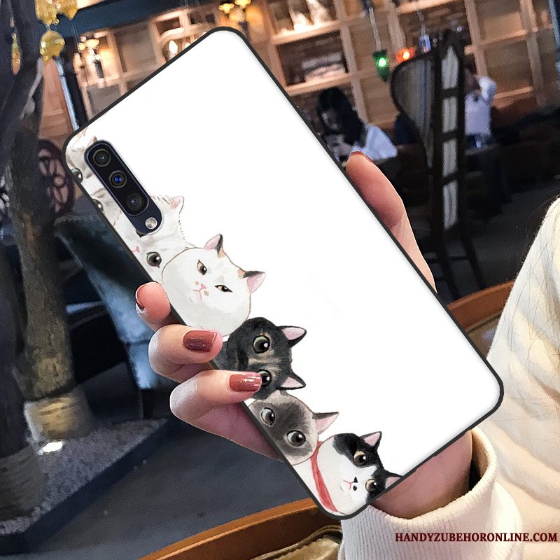 Etui Samsung Galaxy A50 Cartoon Smuk Grøn, Cover Samsung Galaxy A50 Beskyttelse Lille Sektion Telefon