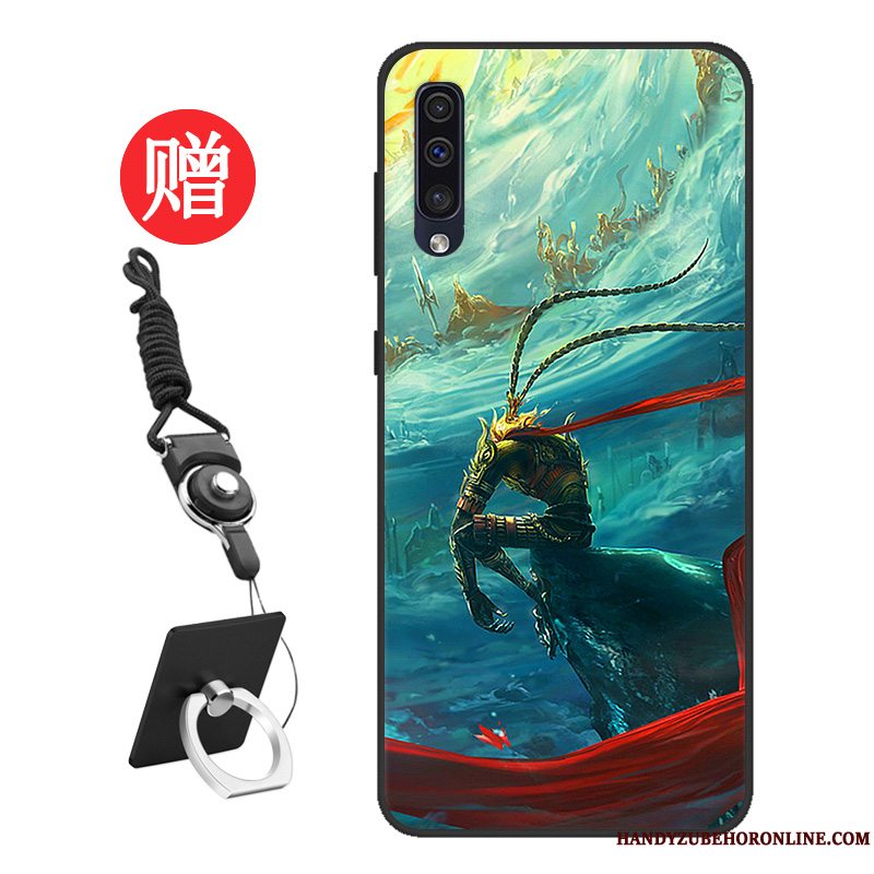 Etui Samsung Galaxy A50 Cartoon Telefonmønster, Cover Samsung Galaxy A50 Beskyttelse Elskeren Skærmbeskyttelse