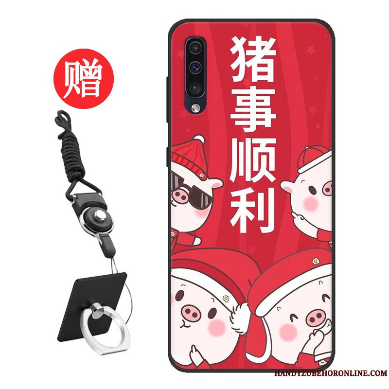 Etui Samsung Galaxy A50 Cartoon Telefonmønster, Cover Samsung Galaxy A50 Beskyttelse Elskeren Skærmbeskyttelse