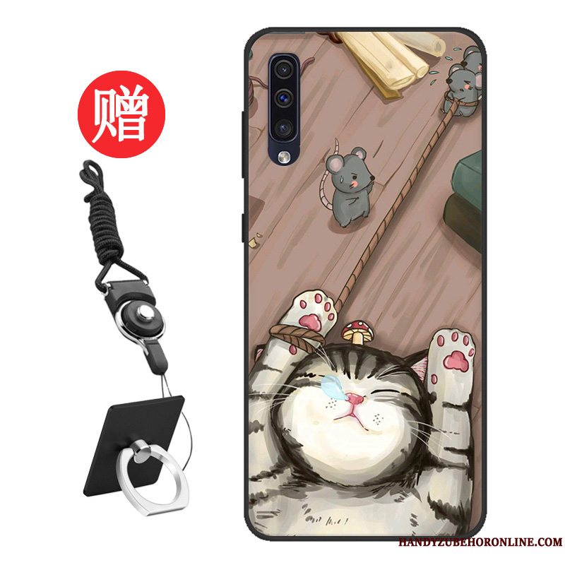 Etui Samsung Galaxy A50 Cartoon Telefonmønster, Cover Samsung Galaxy A50 Beskyttelse Elskeren Skærmbeskyttelse