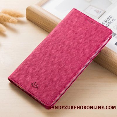 Etui Samsung Galaxy A50 Folio Mønster Rød, Cover Samsung Galaxy A50 Læder Telefonanti-fald