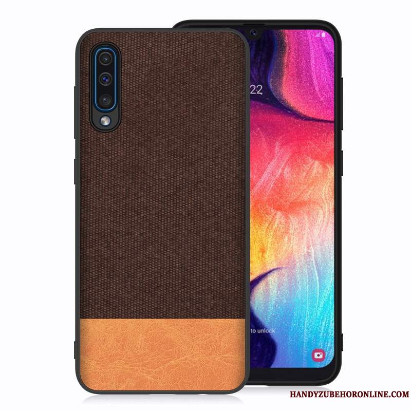 Etui Samsung Galaxy A50 Klud Rød, Cover Samsung Galaxy A50 Telefon