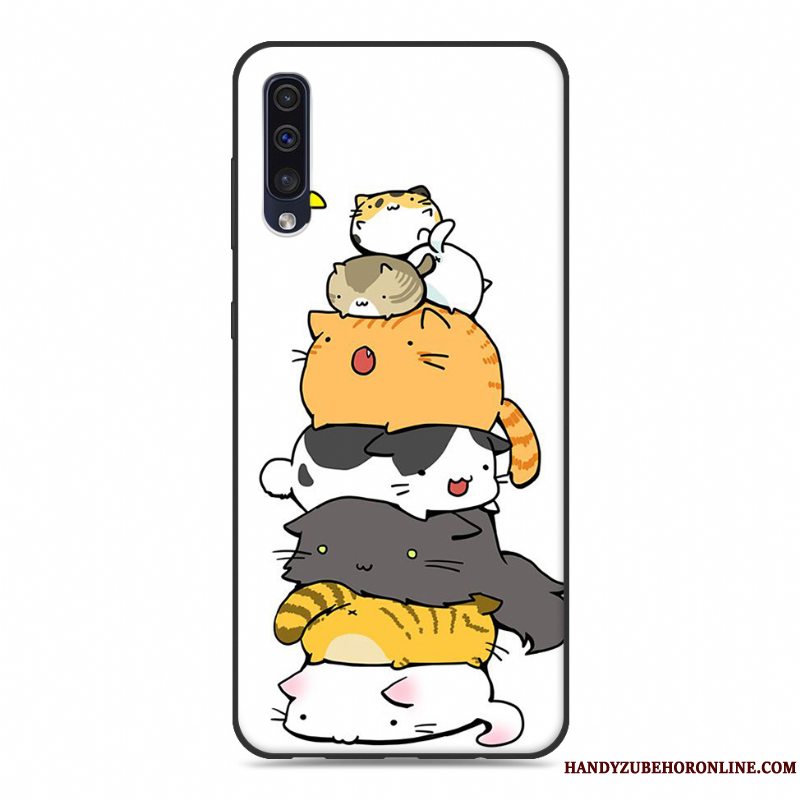 Etui Samsung Galaxy A50 Kreativ Anti-fald Blå, Cover Samsung Galaxy A50 Cartoon Trend Ny