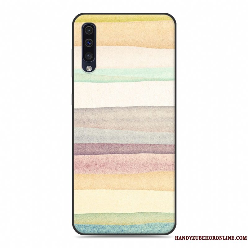 Etui Samsung Galaxy A50 Kreativ Anti-fald Blå, Cover Samsung Galaxy A50 Cartoon Trend Ny