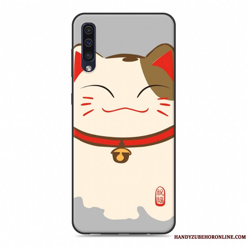 Etui Samsung Galaxy A50 Kreativ Anti-fald Blå, Cover Samsung Galaxy A50 Cartoon Trend Ny