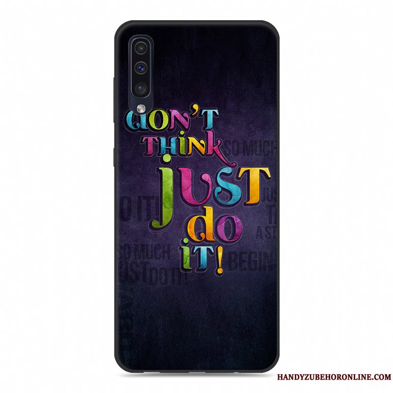 Etui Samsung Galaxy A50 Kreativ Anti-fald Blå, Cover Samsung Galaxy A50 Cartoon Trend Ny