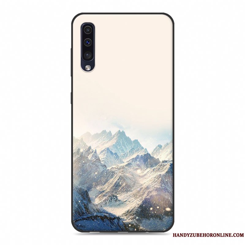 Etui Samsung Galaxy A50 Kreativ Anti-fald Blå, Cover Samsung Galaxy A50 Cartoon Trend Ny