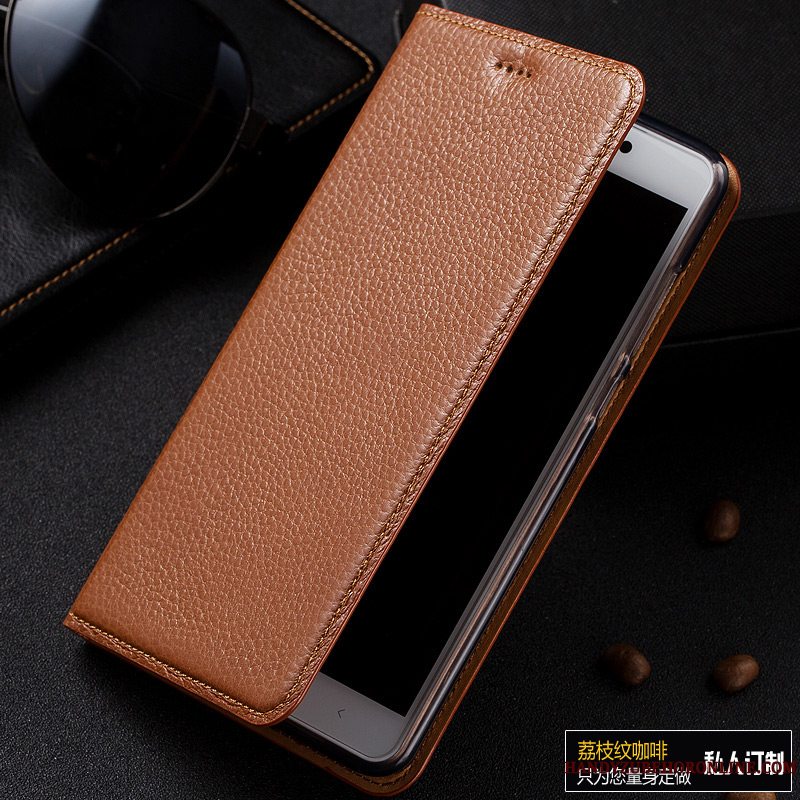 Etui Samsung Galaxy A50 Læder Rød Telefon, Cover Samsung Galaxy A50 Tasker Litchi Mønster