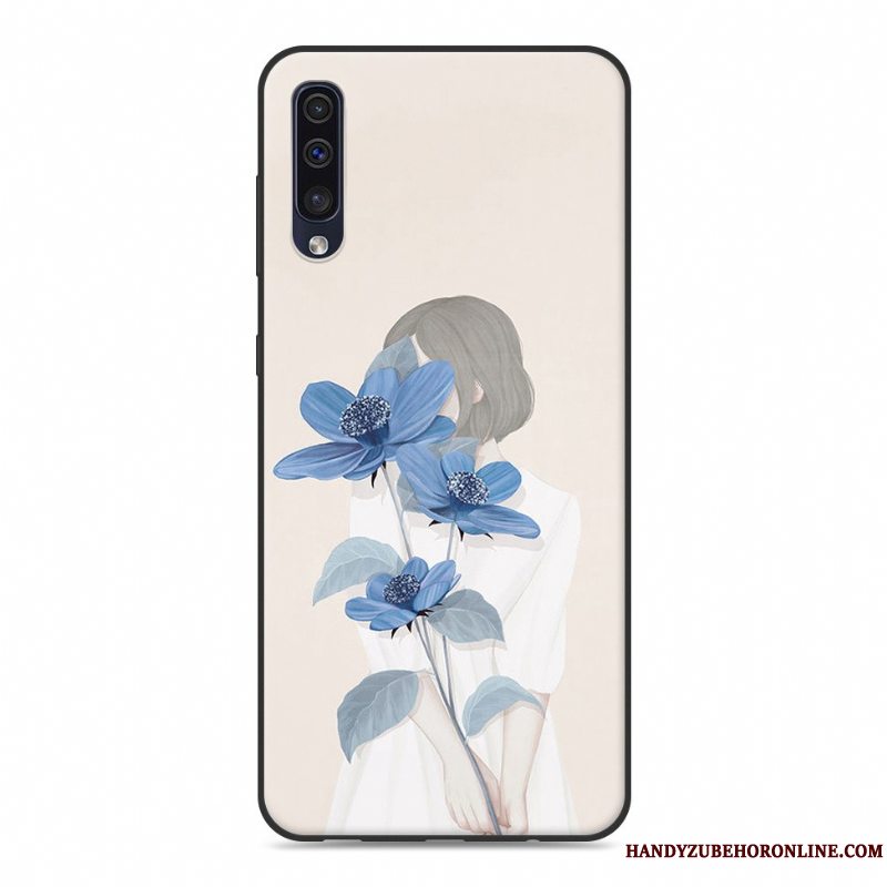 Etui Samsung Galaxy A50 Malet Kunst Anti-fald, Cover Samsung Galaxy A50 Blød Hængende Ornamenter Af Personlighed