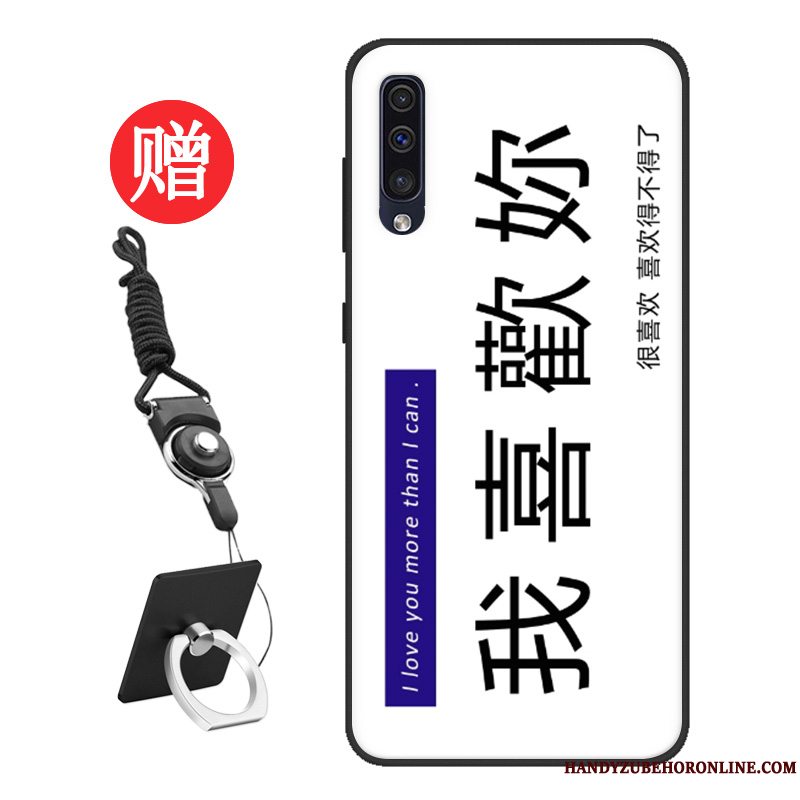 Etui Samsung Galaxy A50 Silikone Frisk Trend, Cover Samsung Galaxy A50 Cartoon Skærmbeskyttelse Net Red