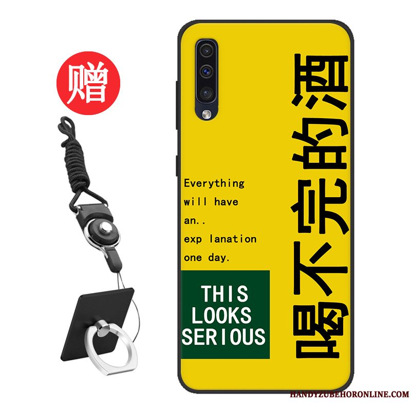 Etui Samsung Galaxy A50 Silikone Frisk Trend, Cover Samsung Galaxy A50 Cartoon Skærmbeskyttelse Net Red