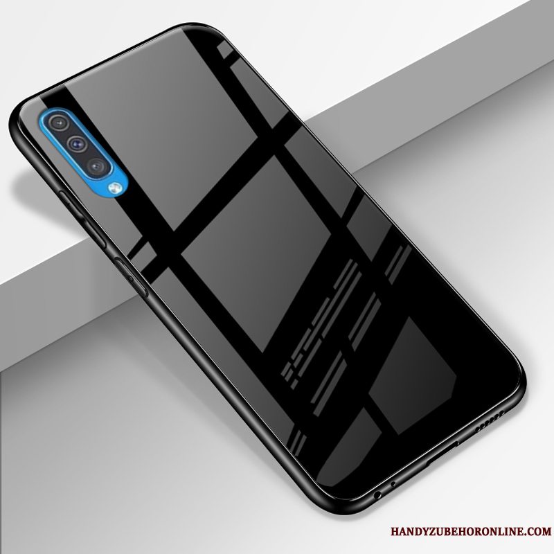Etui Samsung Galaxy A50 Silikone Glas Rød, Cover Samsung Galaxy A50 Mode Telefonaf Personlighed